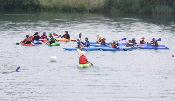 Kayaks at Holborough Lakes